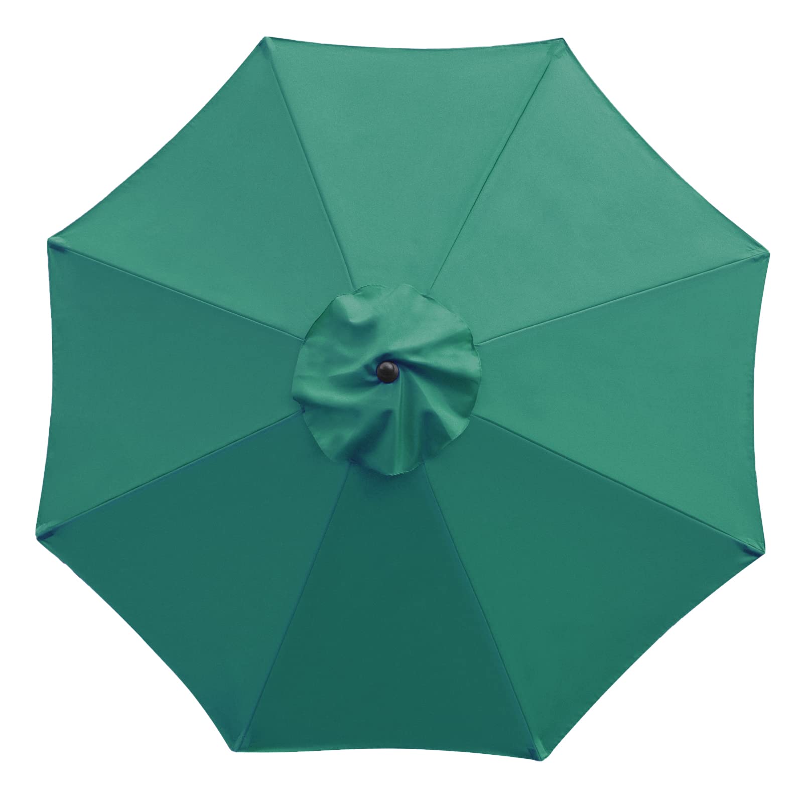 Sunnyglade 9ft patio umbrella replacement canopy dark green side view