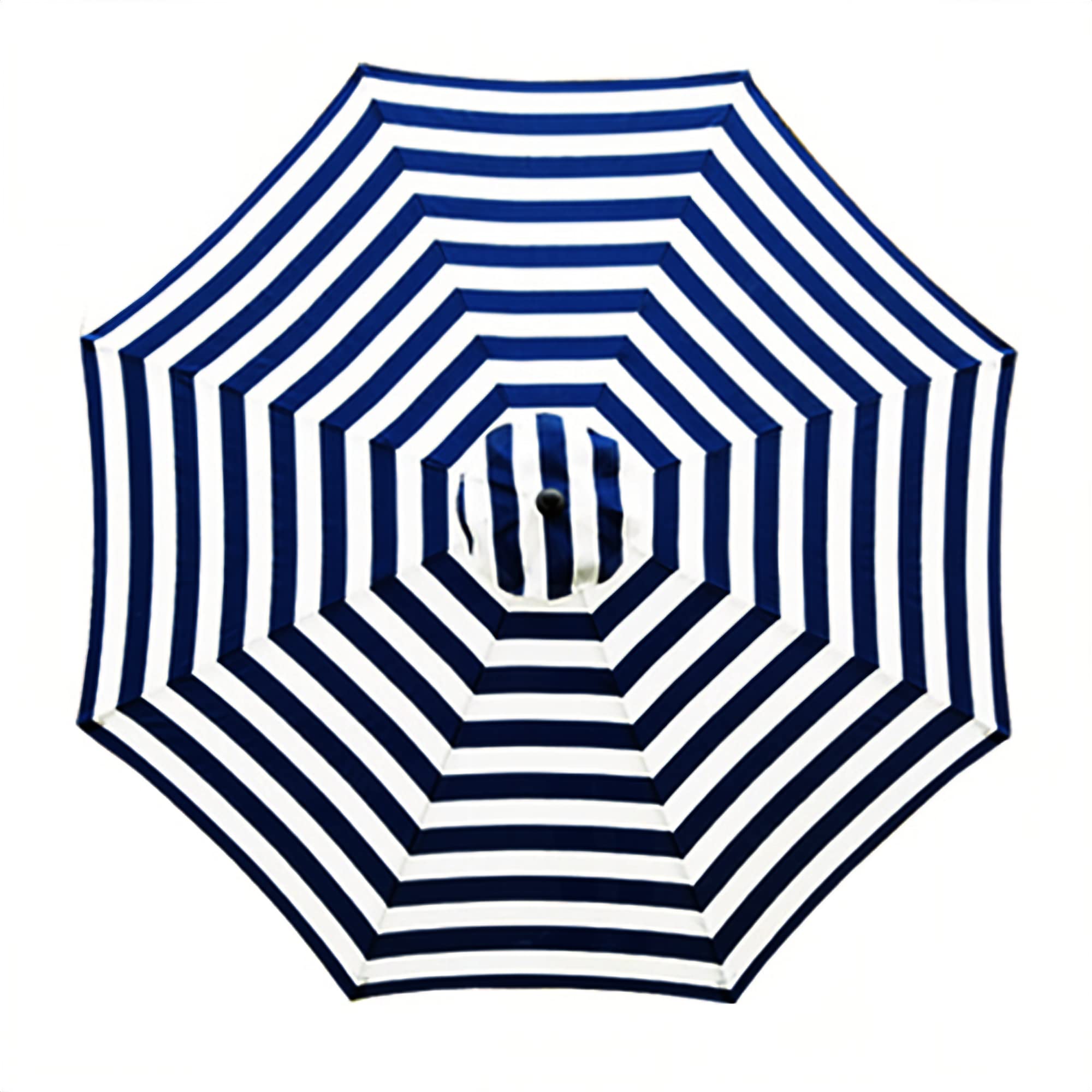 Sunnyglade 9ft patio umbrella replacement canopy in blue and white