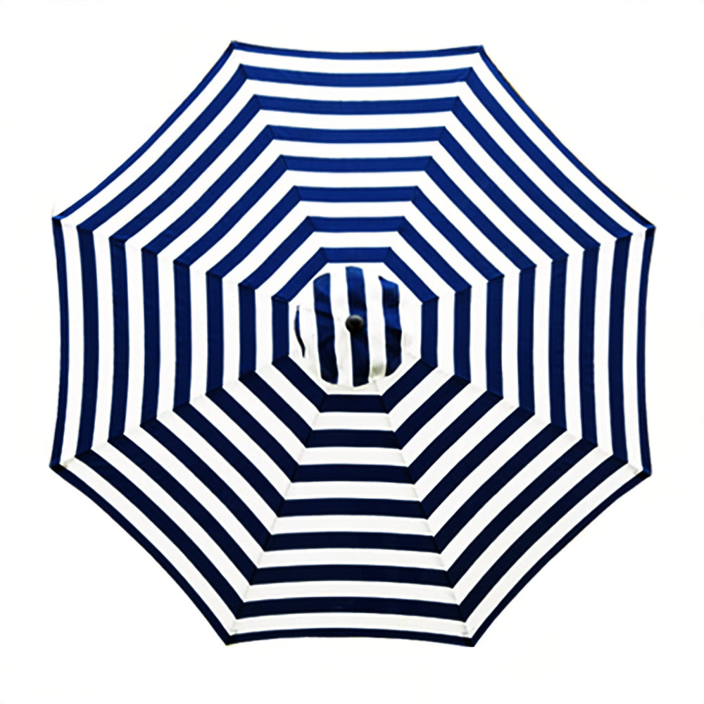 Sunnyglade 9ft patio umbrella replacement canopy in blue and white