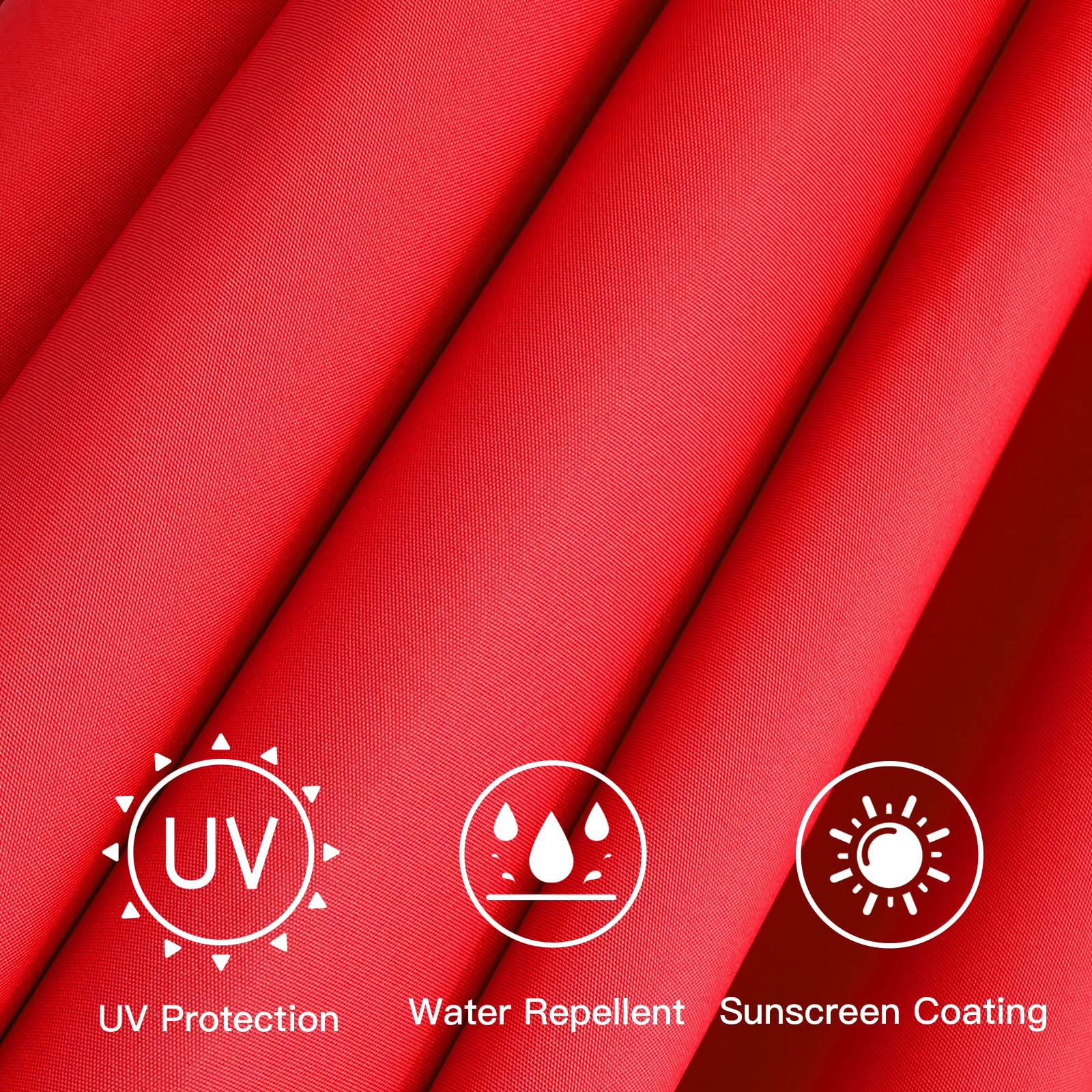 Sunnyglade 9ft patio umbrella replacement canopy side view