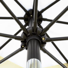 Sunnyglade 9ft umbrella canopy installed on frame