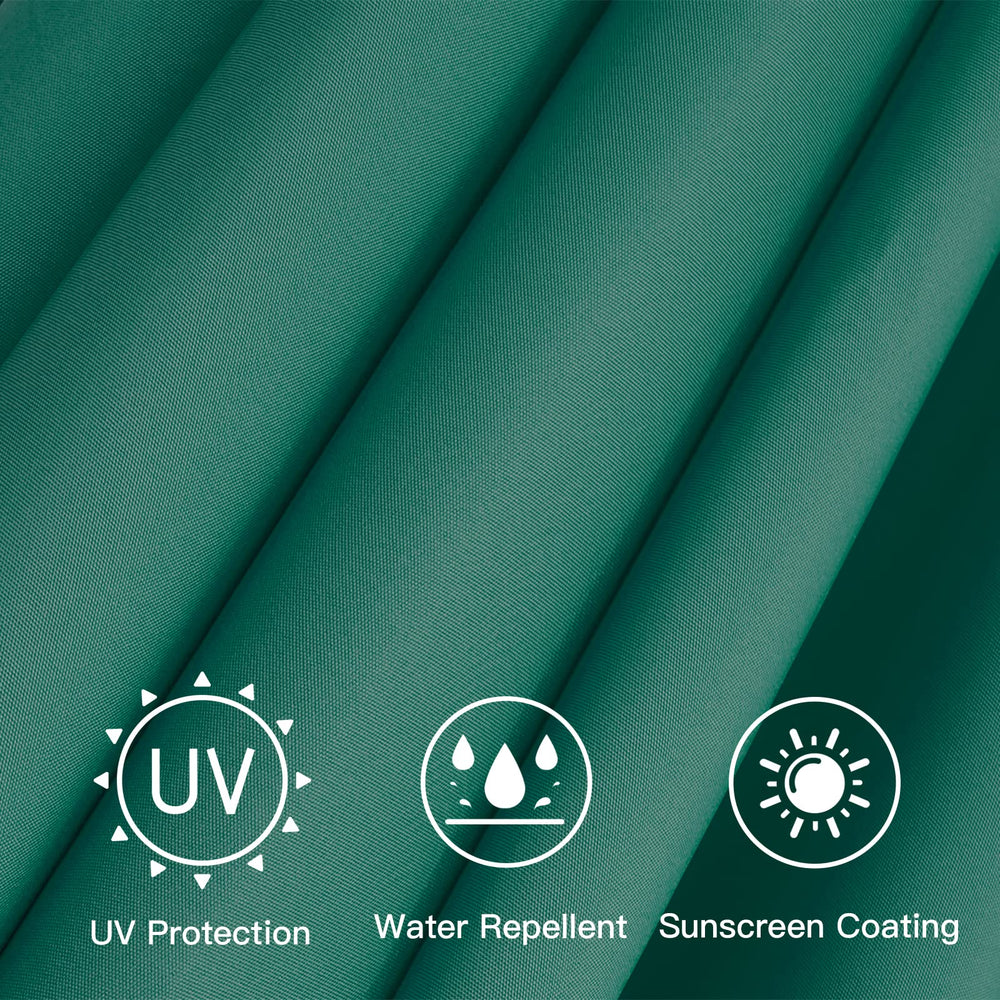 Sunnyglade 9ft umbrella replacement canopy dark green top view