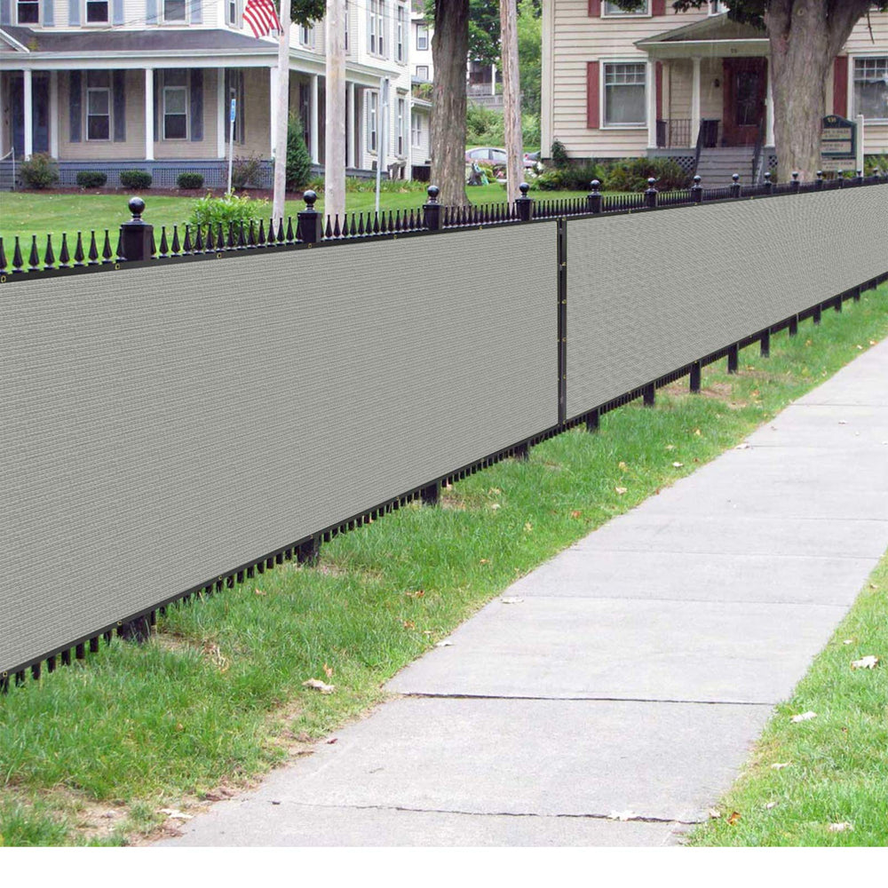 Sunnyglade Privacy Screen Fence grey grommet detail