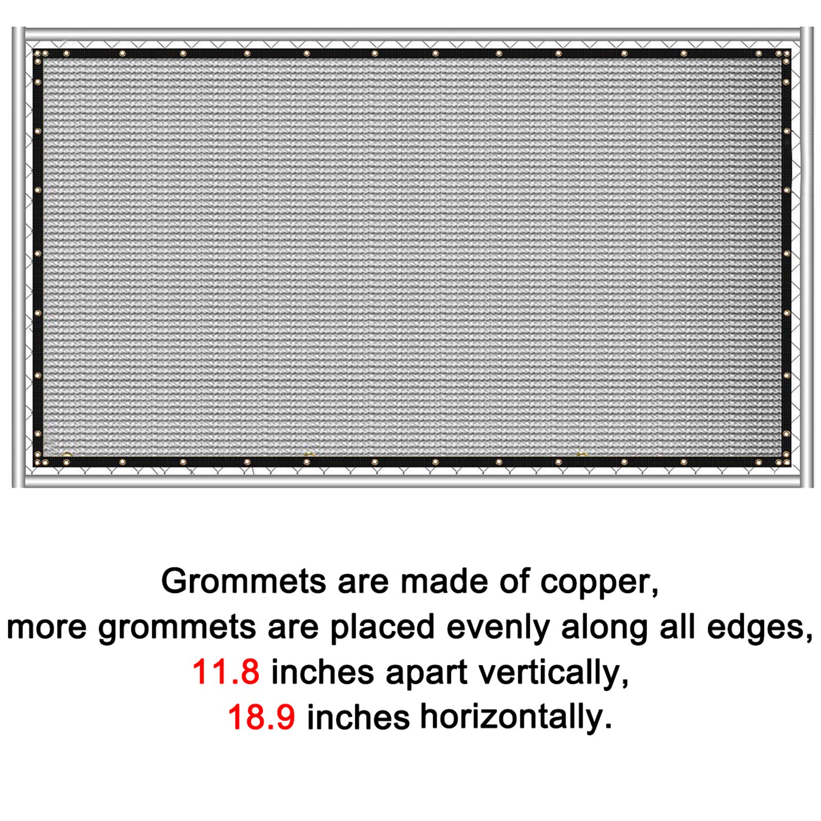 Sunnyglade Privacy Screen Fence showing its breathable fabric