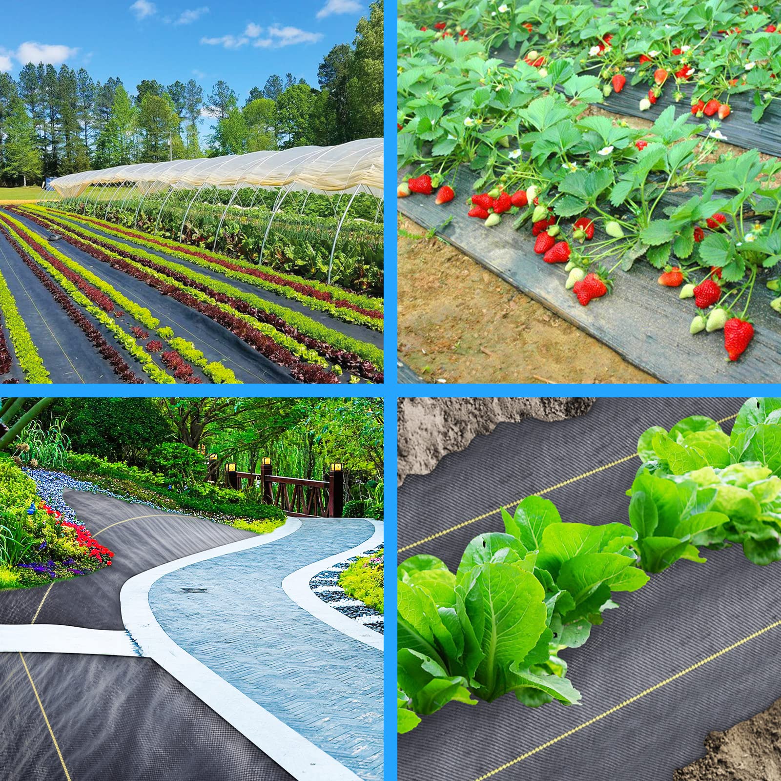 Sunocity weed barrier fabric packaging dimensions