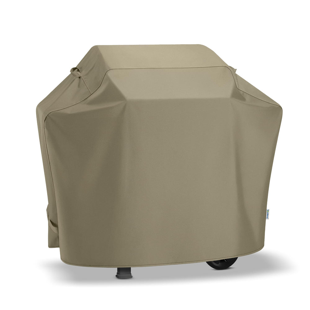 SunPatio 48 Inch Heavy Duty Waterproof Grill Cover in Taupe front view