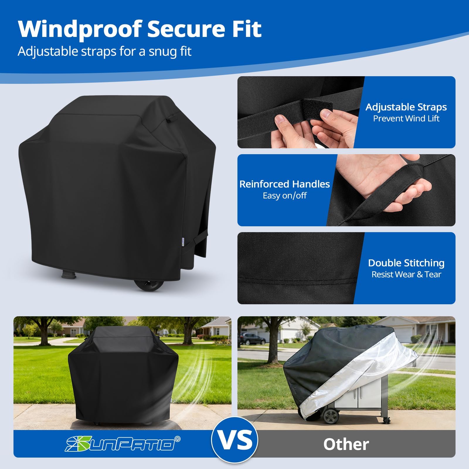 SunPatio 50 Inch Grill Cover packaging
