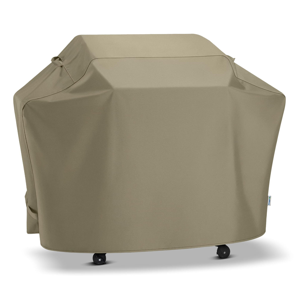 SunPatio 65 Inch Grill Cover front view in taupe