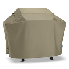 SunPatio 65 Inch Grill Cover front view in taupe