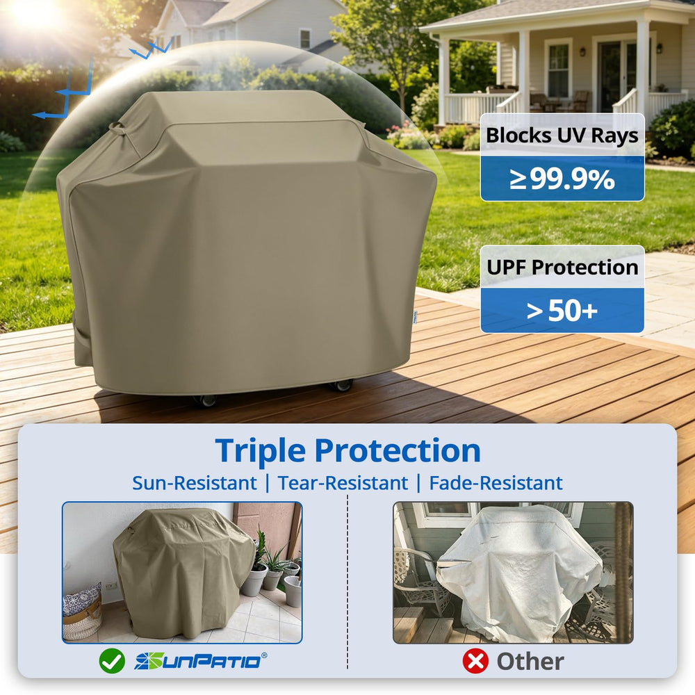 SunPatio 65 Inch Grill Cover side view