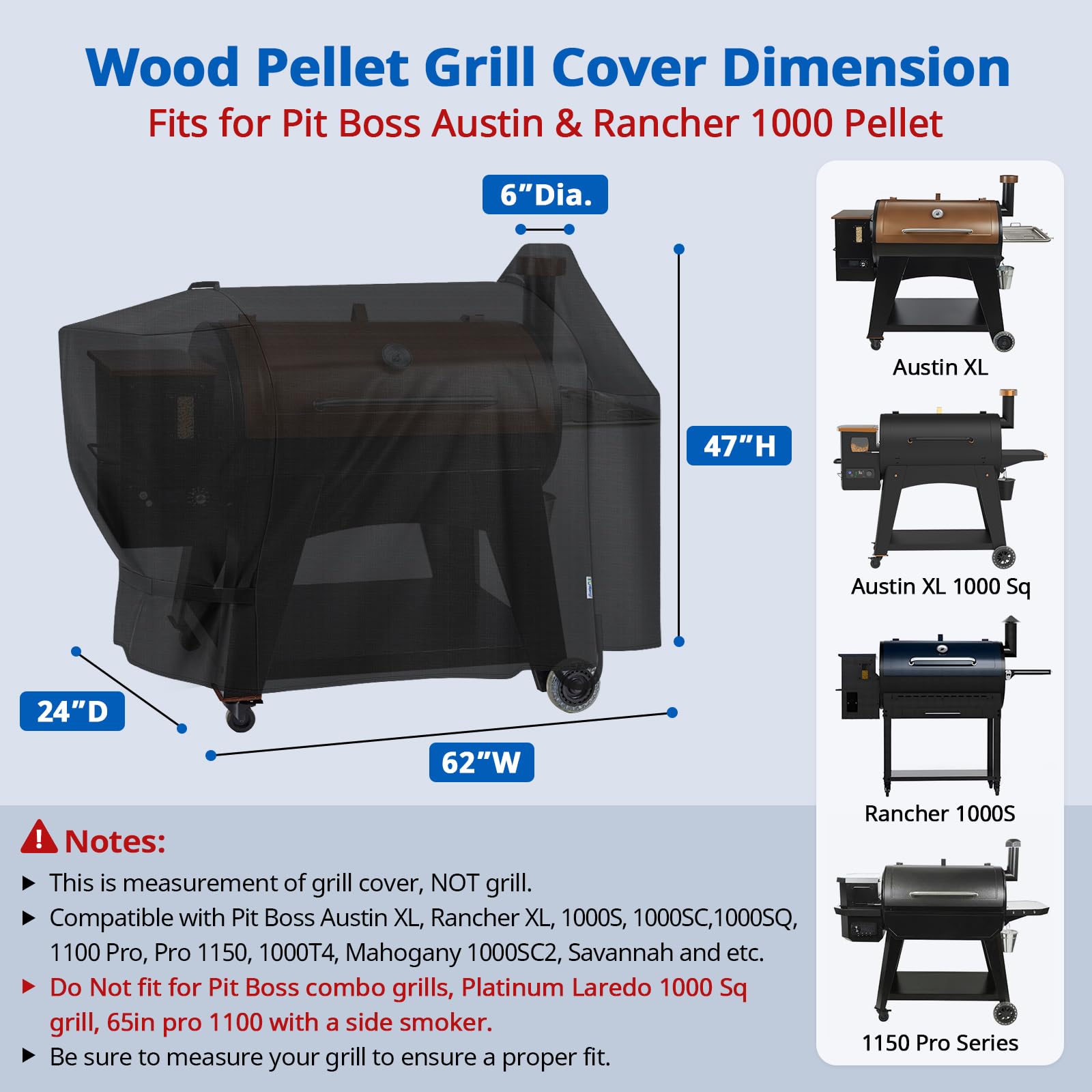 SunPatio BBQ Grill Cover waterproof vinyl material