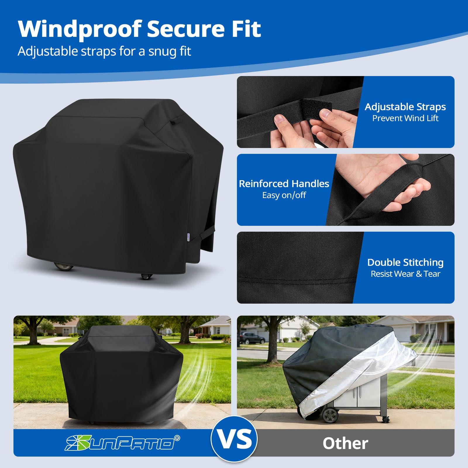 SunPatio gas grill cover protection from rain
