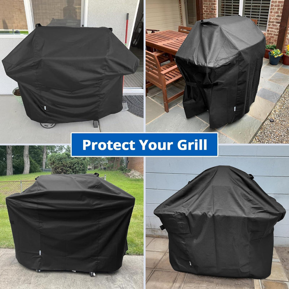 SunPatio grill cover in outdoor setting