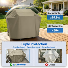 SunPatio Grill Cover on a barbecue grill