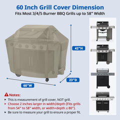 SunPatio Grill Cover showing waterproof seams