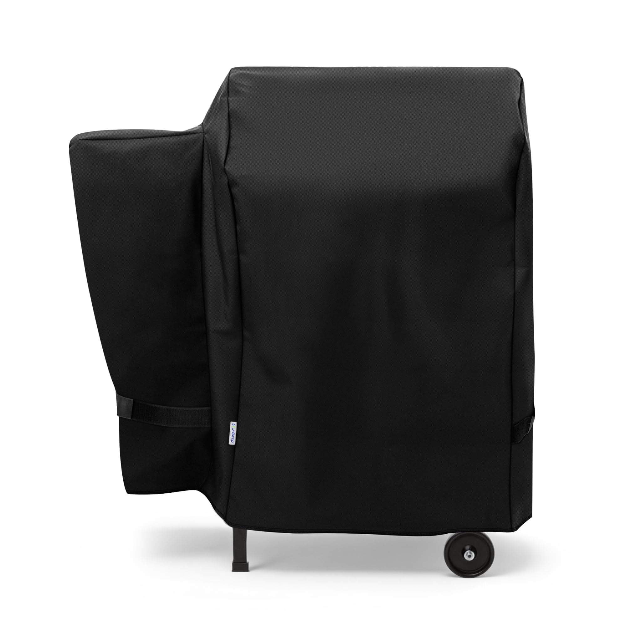 SunPatio Heavy Duty Waterproof Grill Cover front view in black