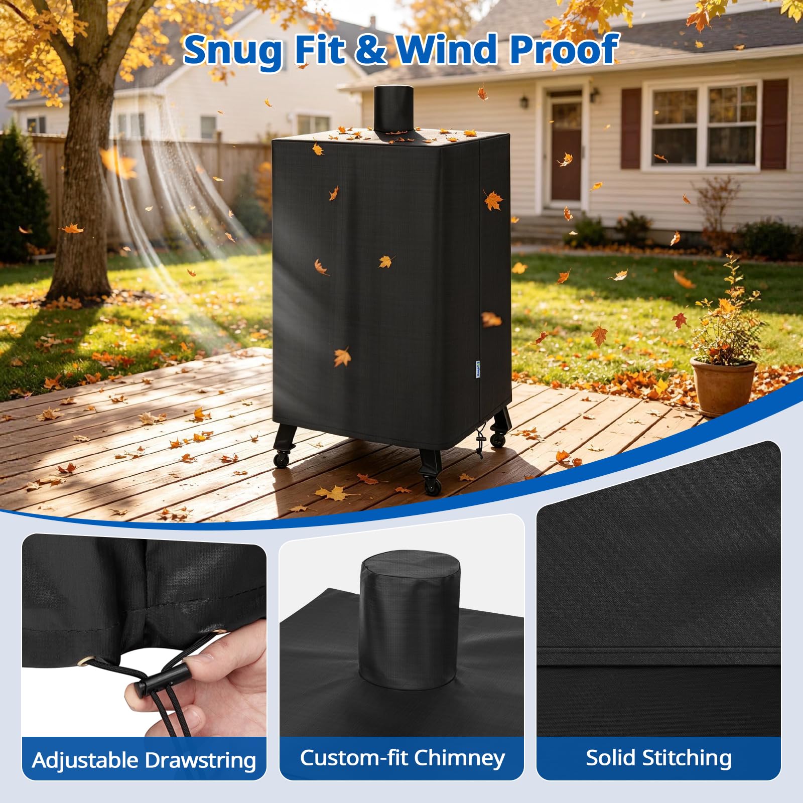 SunPatio Smoker Cover on Pit Boss grill