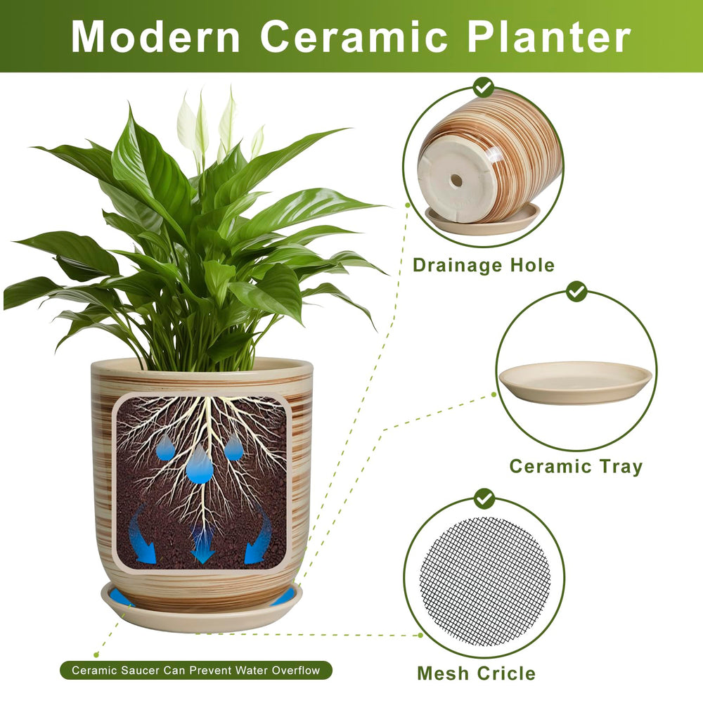 SUNPOTFOR indoor planter with plant