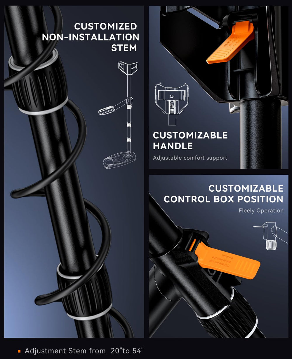 SUNPOW metal detector foldable design for portability