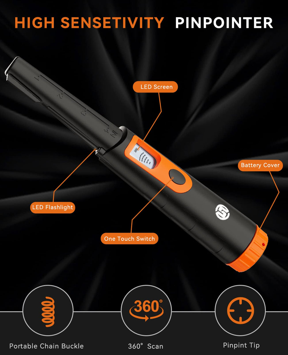 SUNPOW OTMD08 in use at a beach, detecting metal