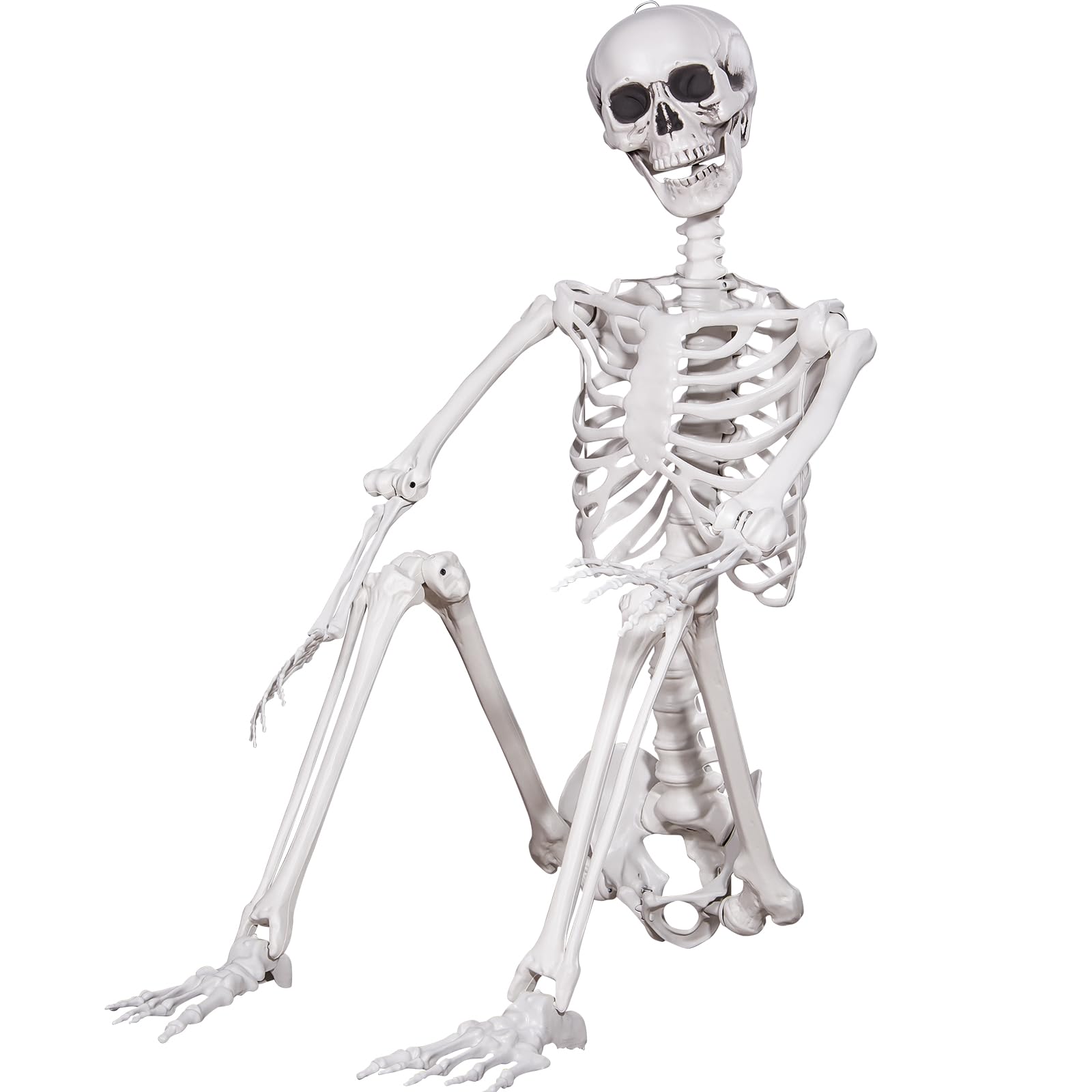 SUNREEK Halloween skeleton lying on the ground