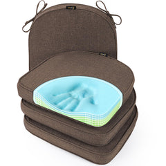 SUNROX Gel Memory Foam Chair Cushion front view, Heather Chestnut