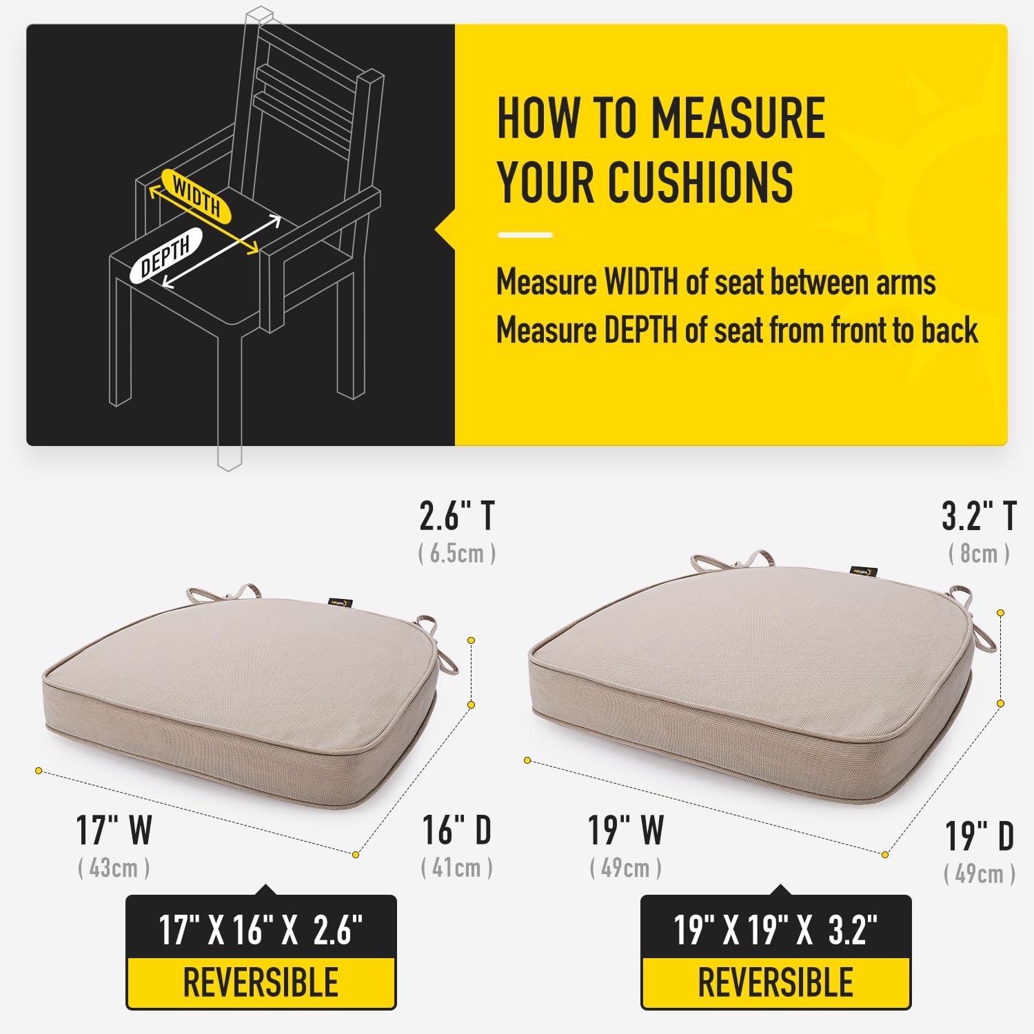 SUNROX Gel Memory Foam Chair Cushions in packaging