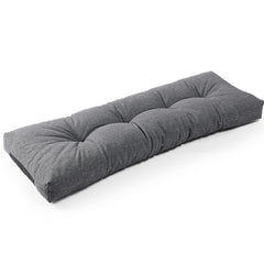 SUNROX LokGrip Non Slip Bench Cushion front view, Heather Charcoal