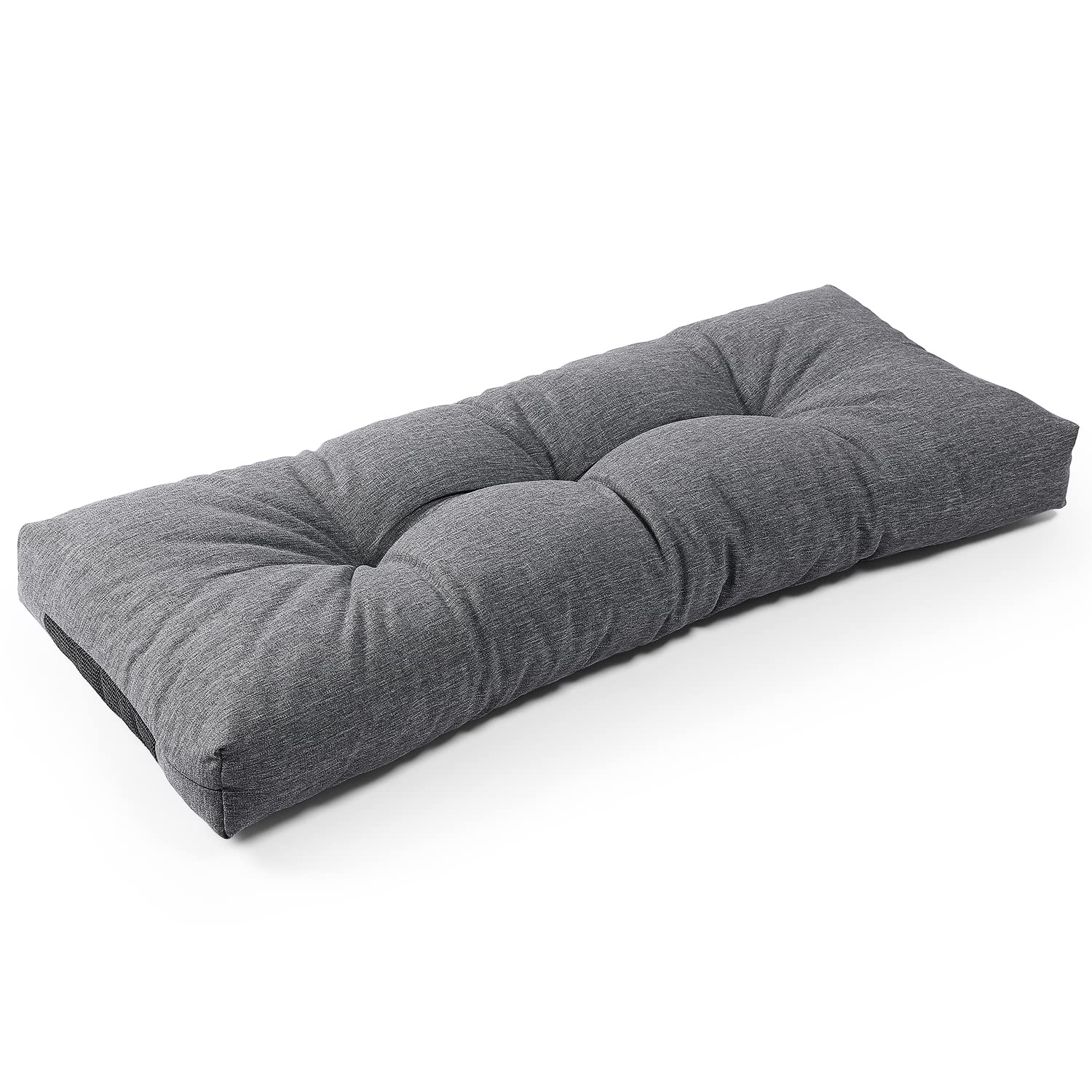SUNROX LokGrip Non Slip Bench Cushion Heather Charcoal front view