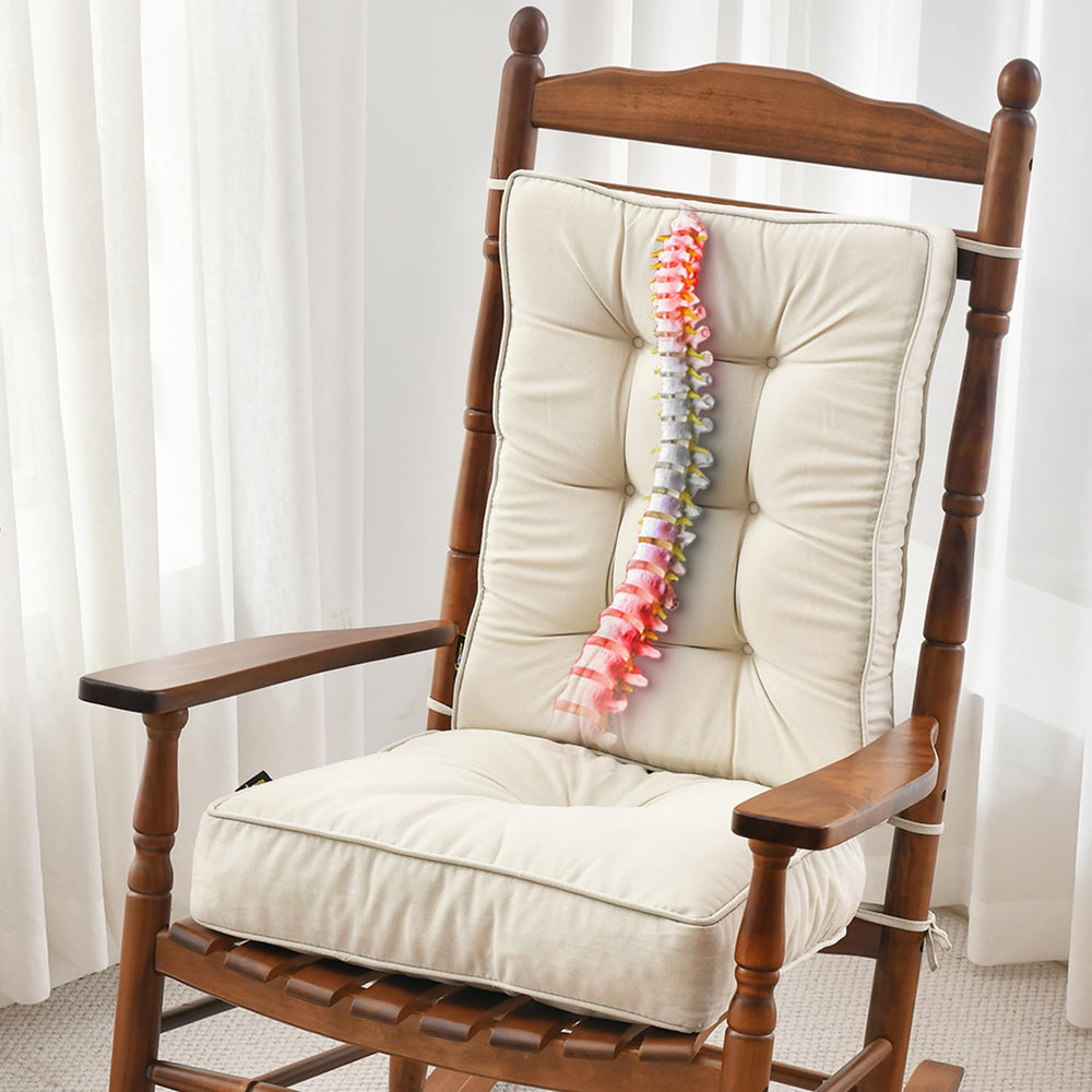 SUNROX Rocking Chair Cushion Set, Cream, front view