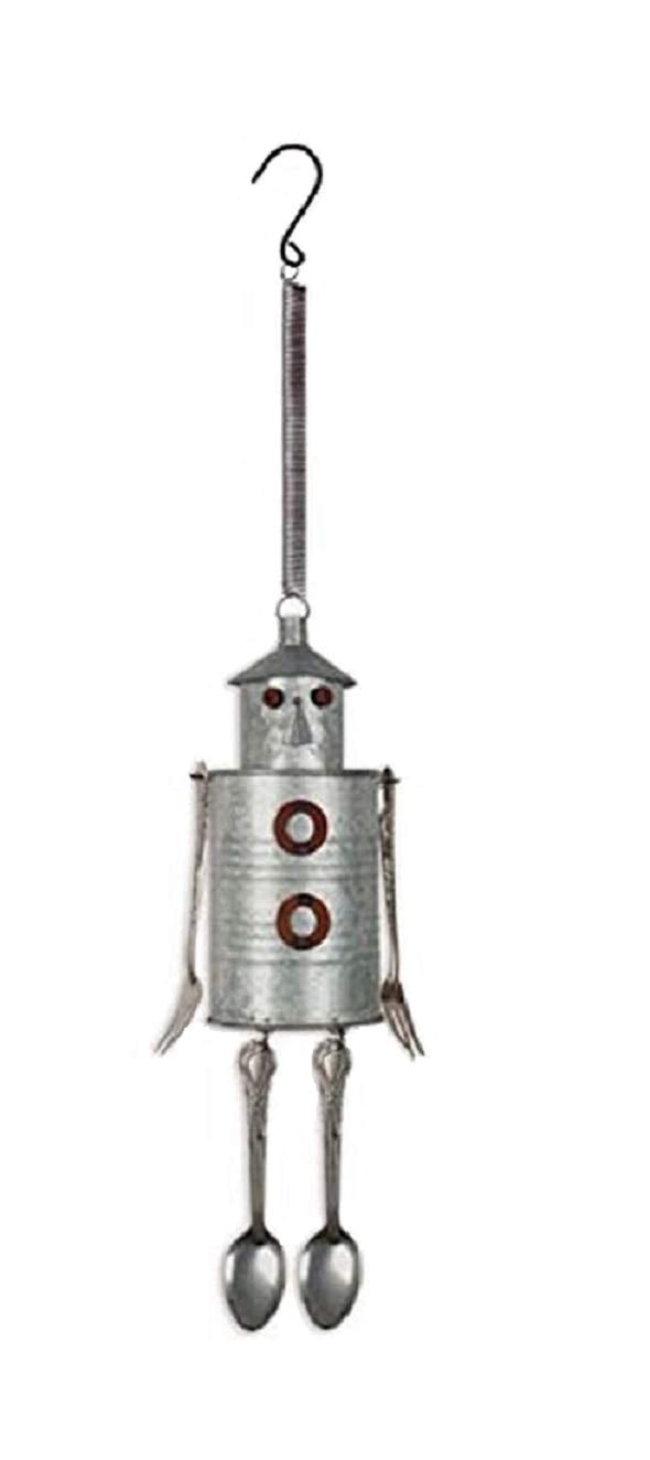 Sunset Vista Designs Bouncy Tin Man Hanging Decoration front view