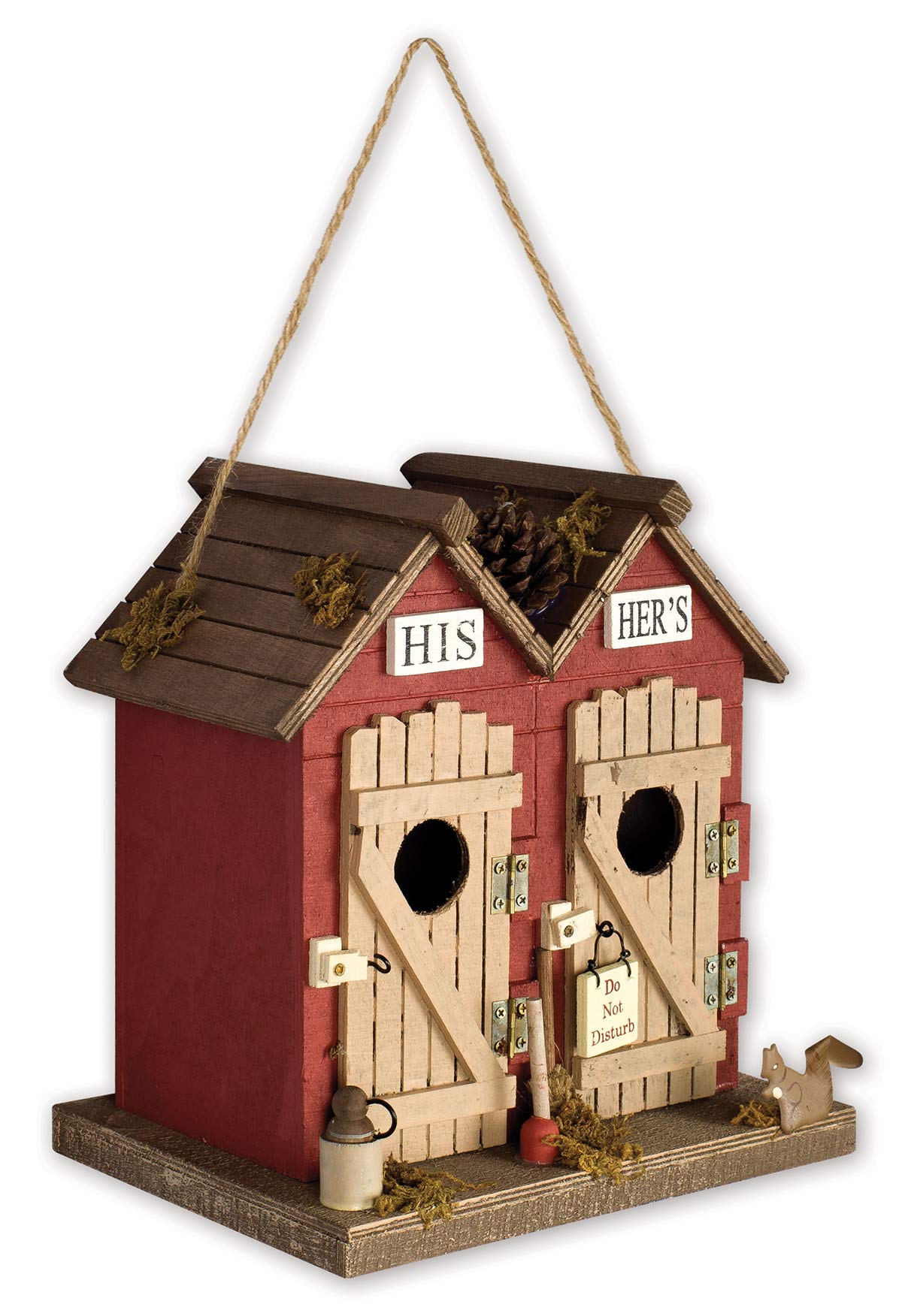 Sunset Vista Designs His & Hers Decorative Birdhouse front view with unique details