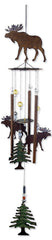 Sunset Vista Designs Moose Wind Chime front view with bead accents
