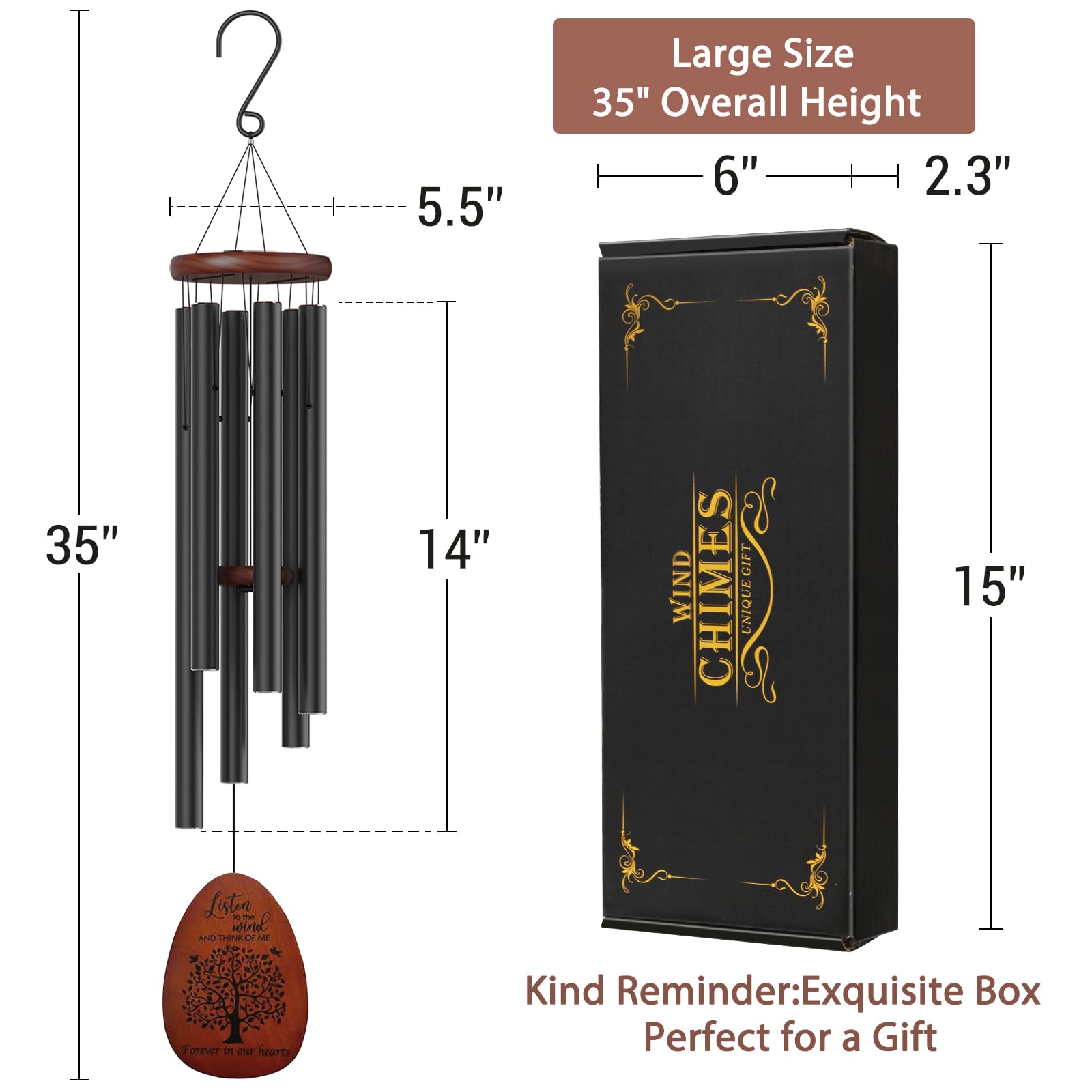 Suntimber Tree of Life Wind Chimes in home setting