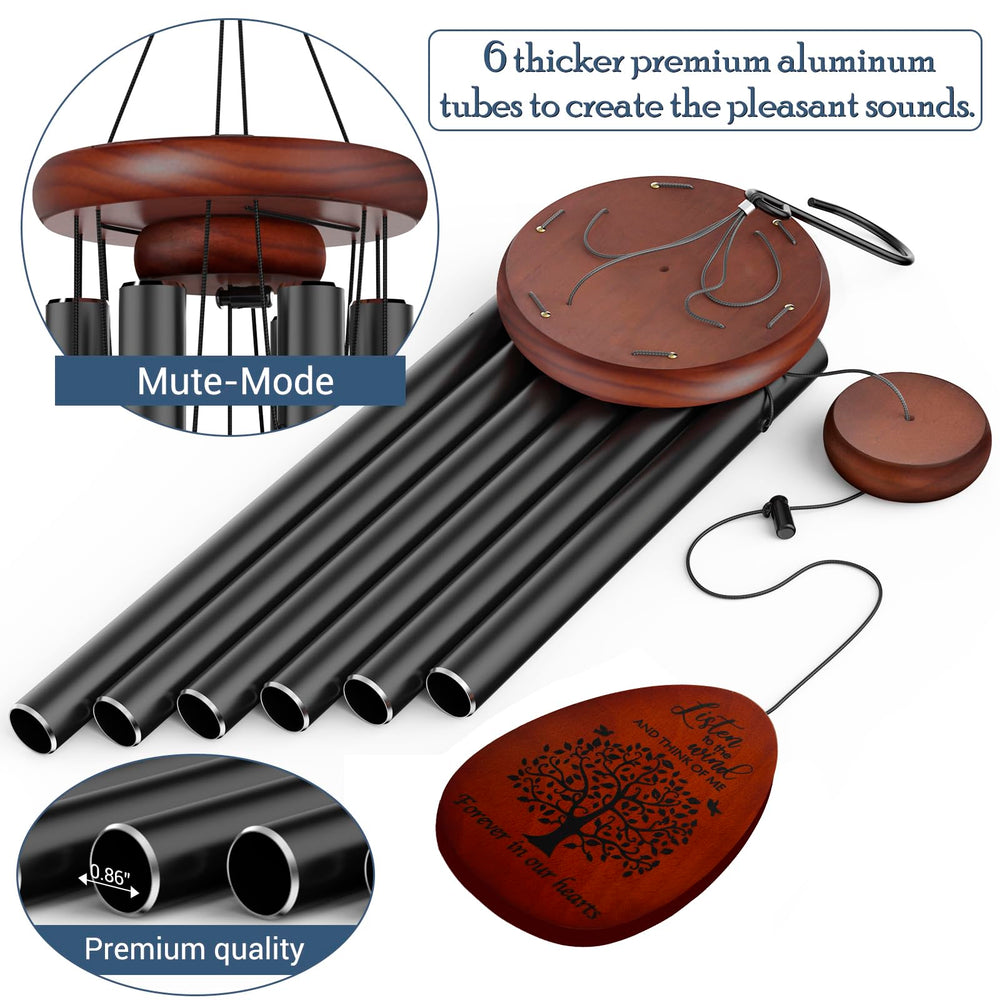 Suntimber Wind Chimes hanging in garden