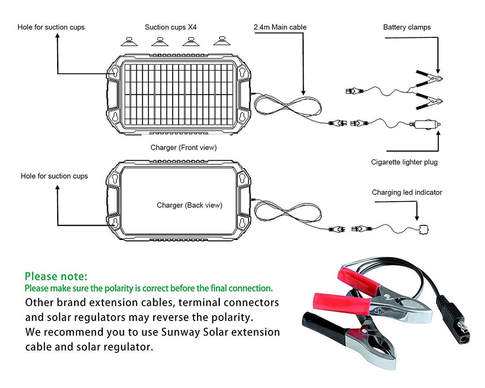 Sunway Solar Charger in outdoor setting