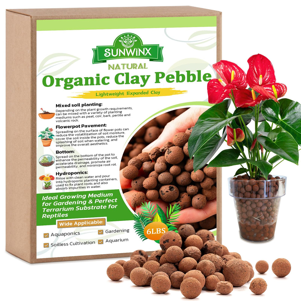 Sunwinx 6LB Organic Leca Clay Pebbles brown 4-16mm
