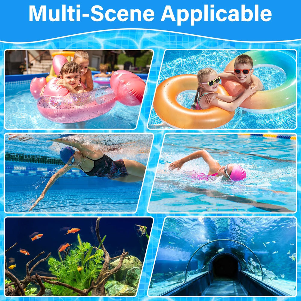 Sunwinx pool filter balls in a variety of pool settings