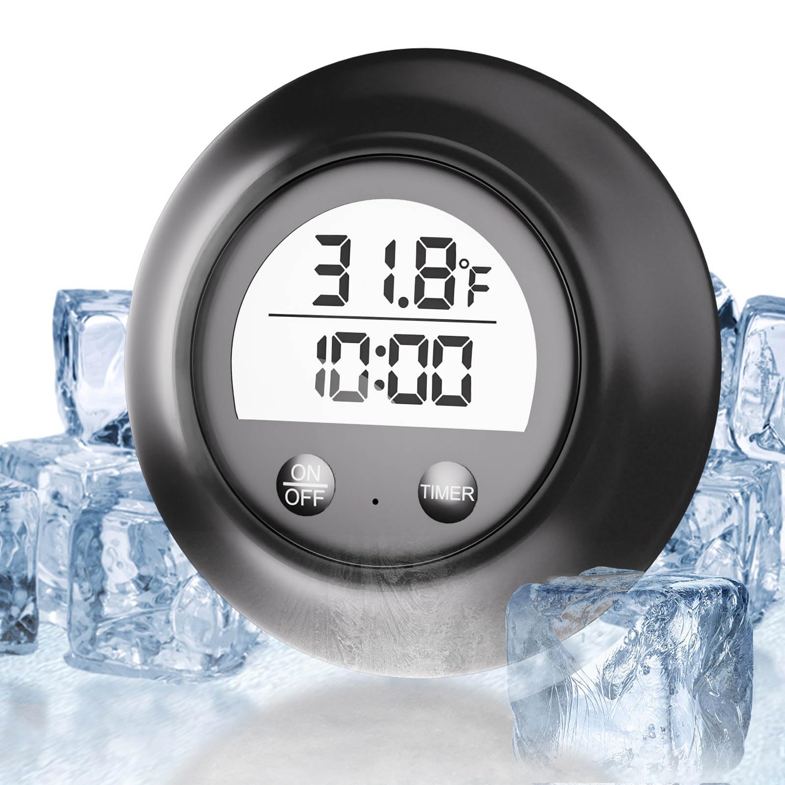 Suoimk Ice Bath Thermometer black model front view