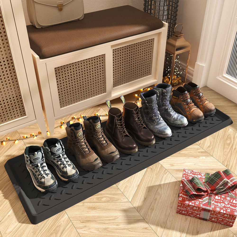 SUPENUIN Extra Large Boot Tray front view in twill