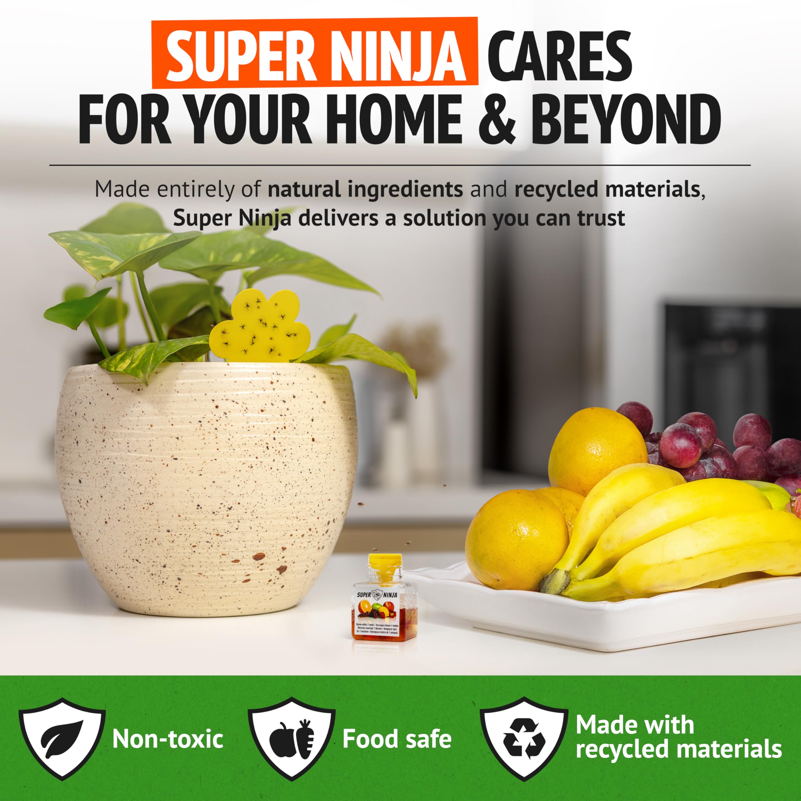 Super Ninja traps in use among indoor plants