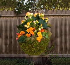 SuperMoss Hanging Basket side view showing woven design