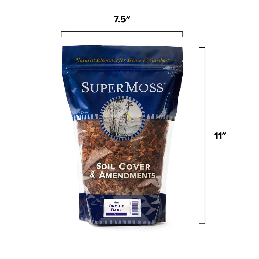 SuperMoss Orchid Bark 2qt package side view