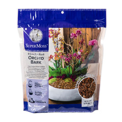 SuperMoss Orchid Potting Bark 4 Quarts natural White Fir bark