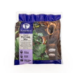 SuperMoss Organic Recycled Potting Mix 4 Quart natural colour view