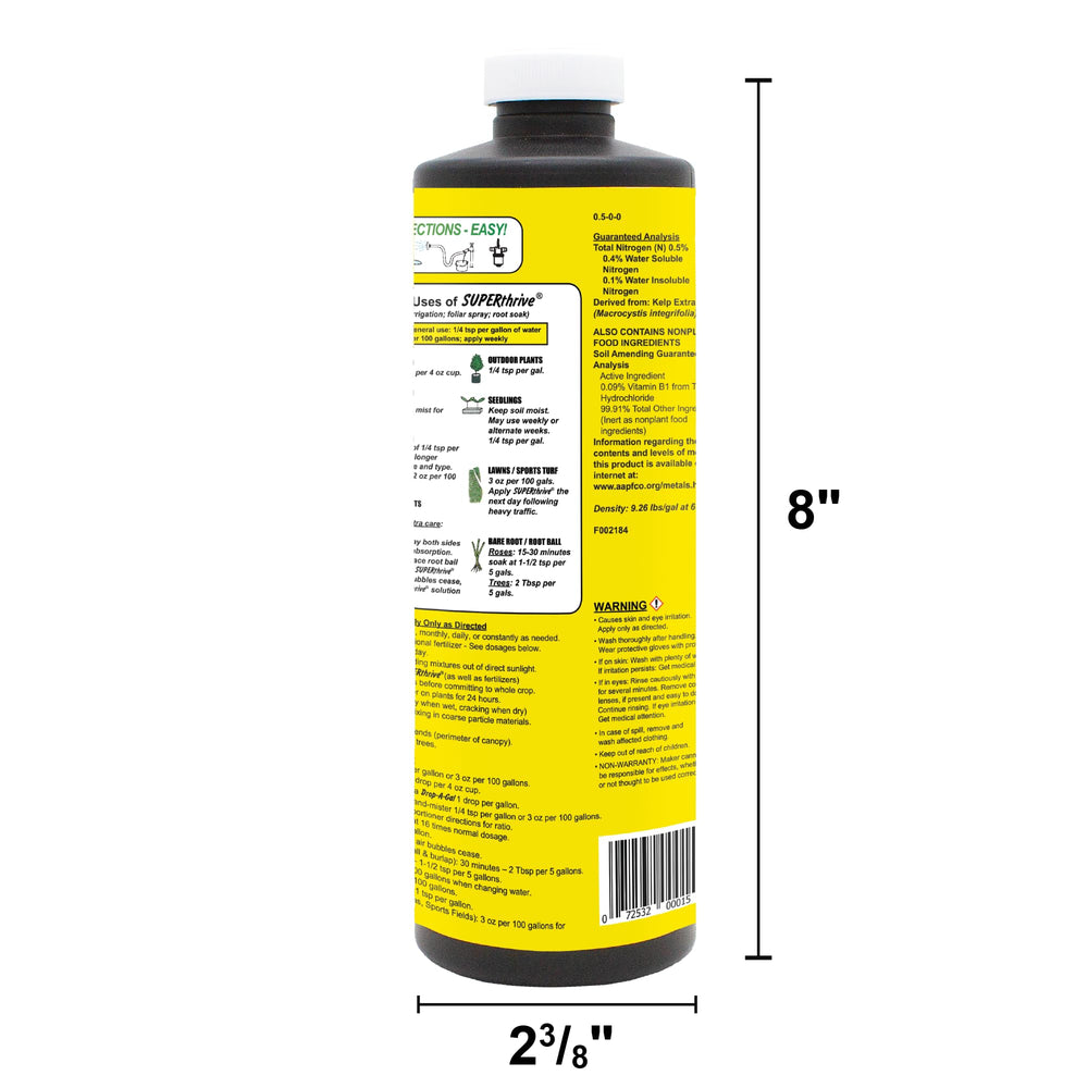 SUPERthrive liquid concentrate bottle side view