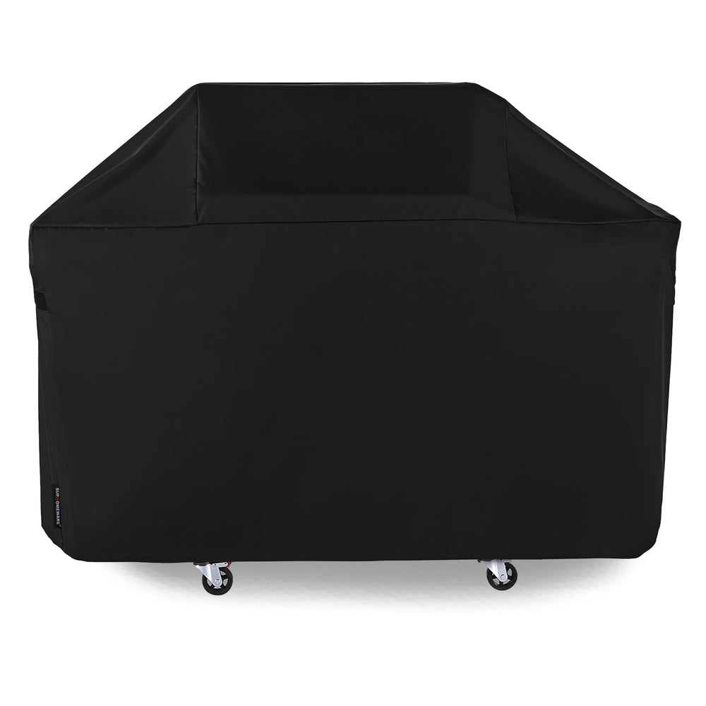 Suphomeware 63 Inch BBQ Grill Cover front view in black