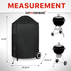 Suphomeware grill cover showing waterproof PVC coating