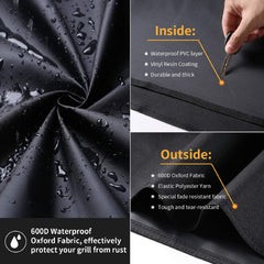 SUPJOYES grill cover dimensions 28.5W x 23.5D x 35H