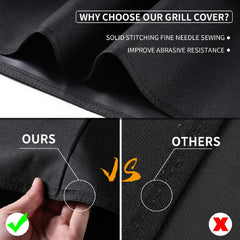 SUPJOYES grill cover made of heavy-duty 600D polyester